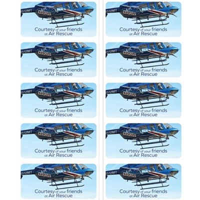 SAR816<br>Air Rescue Stickers - Blue